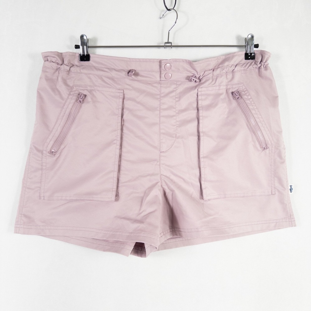 Shore To Summit Womens Sz XL Paper Bag Performance Shorts Light Purple Hiking *